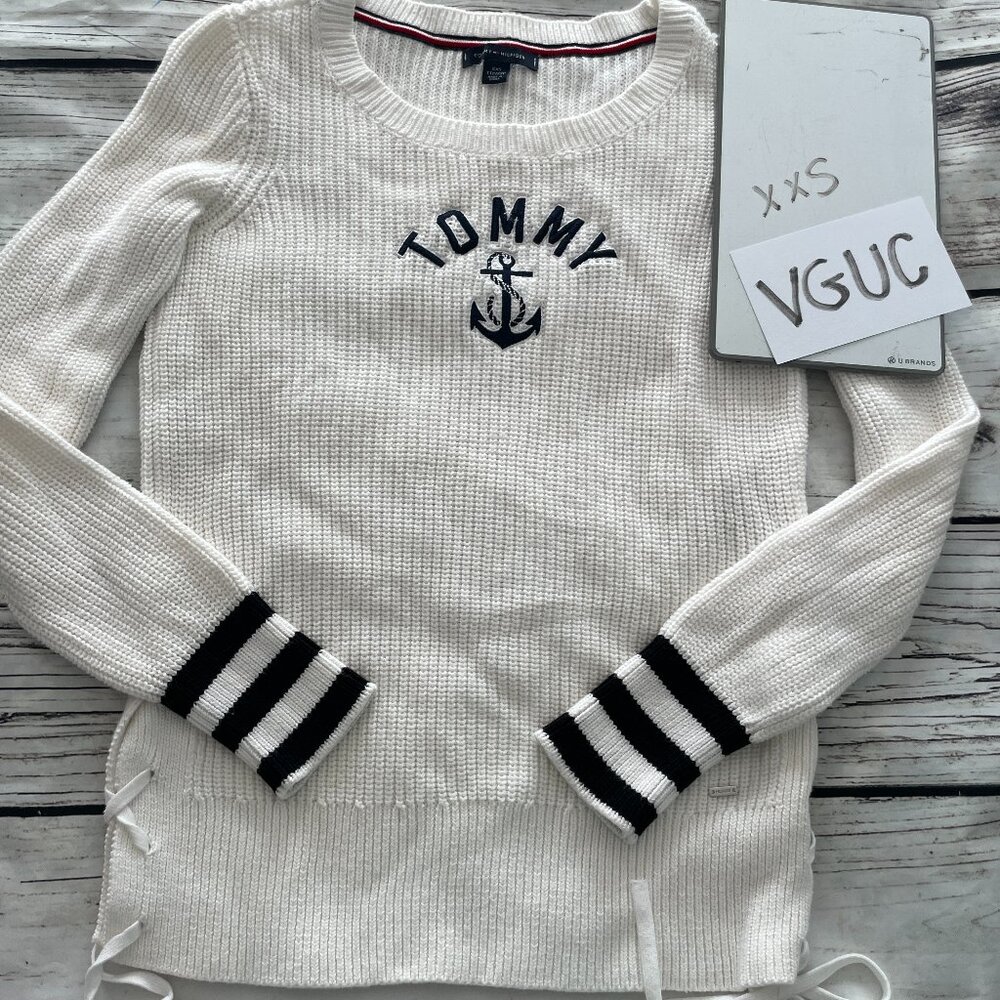 Tommy Hilfiger side tie sweater.  XXS